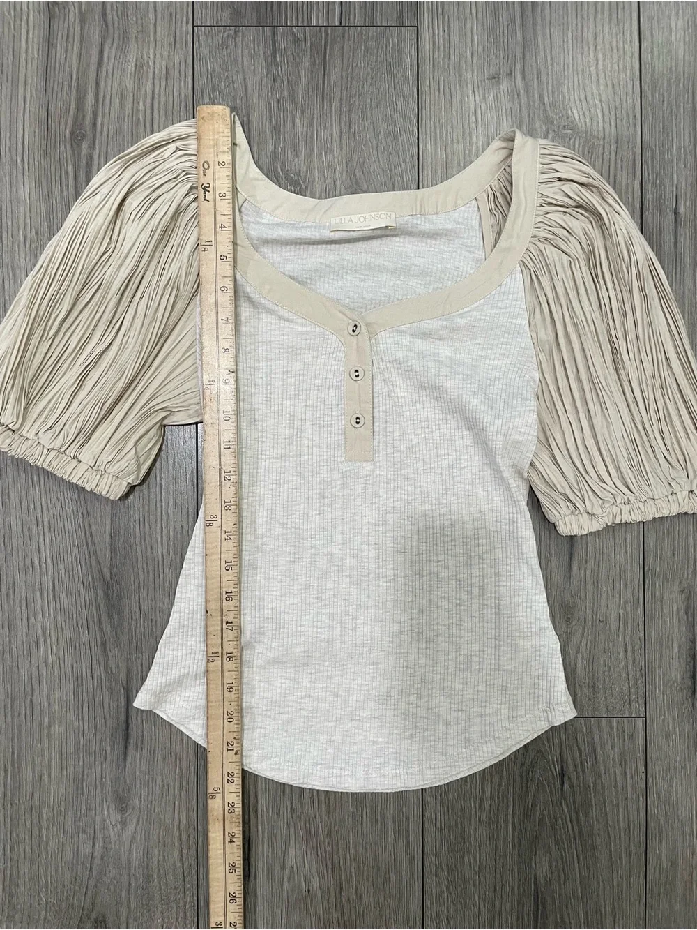 Ulla Johnson Marika Top in Cobblestone Size Small - Picture 5 of 10